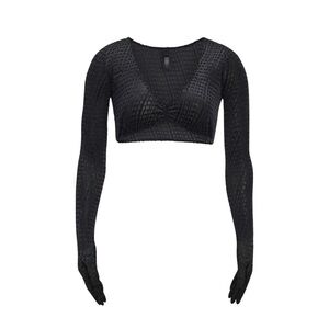 NWOT SKIMS Velvet Logo Crop Top 2X